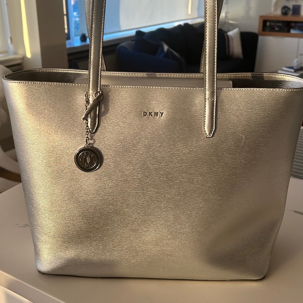 Donna Karan New York Silver Purse (Lg)